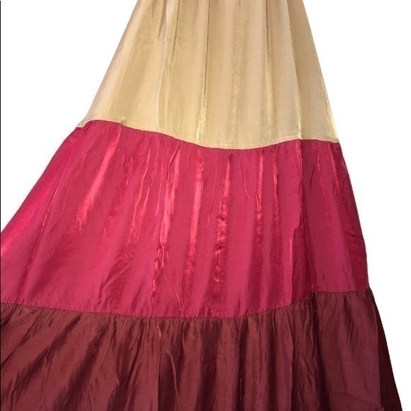 LOFT Beach Colorblock Tiered Halter Dress - Picture 8 of 9